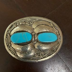 Buckle silver and turquoise